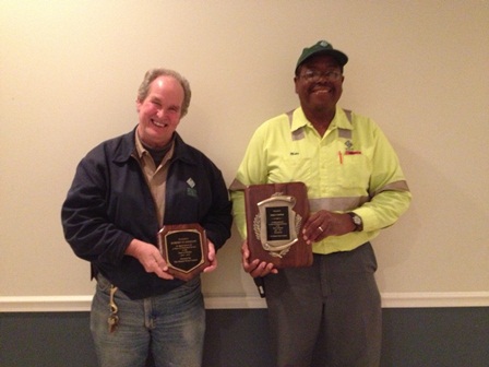 Bob_Mike Bob & Mike Awards holding awards