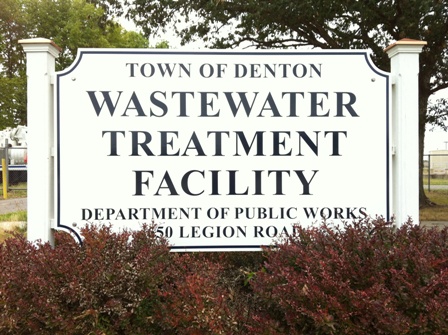 Wastewater Treatment Facility sign